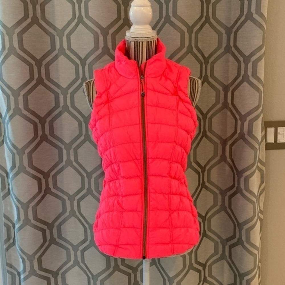 Athleta Hot Pink Down Puffer Vest